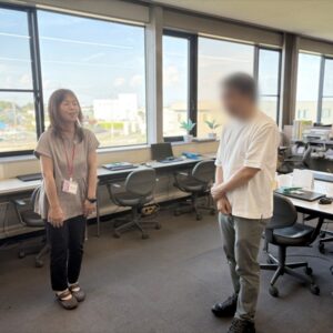 卒業生の来訪