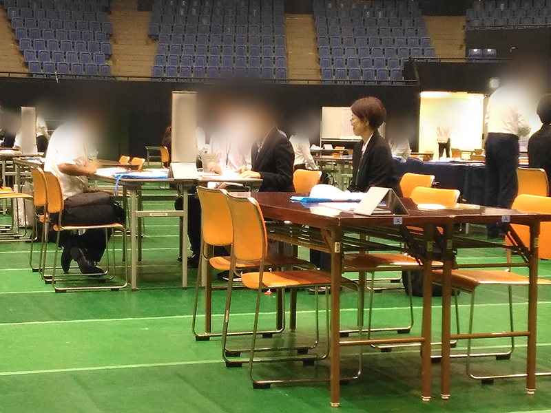 新卒障害者就職面接会の様子
