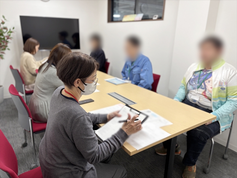 当事業所にて面接練習