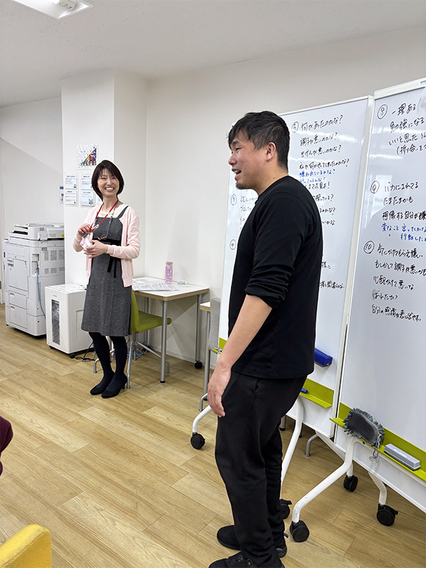 出張講座「思考のクセを知ろう」 講義の様子