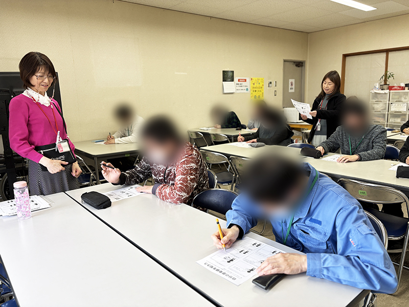 出張講座「思考のクセを知ろう」 訓練生の様子