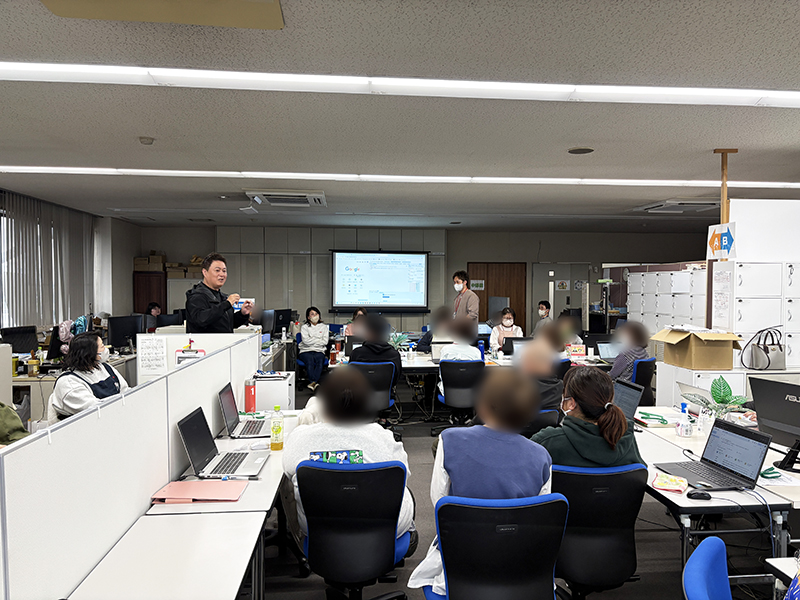 生成AIについての社内研修の様子